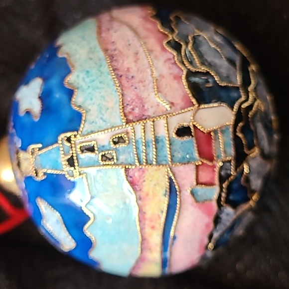 Boston Head Light Cloissoine Ornament - Picture 3 of 16